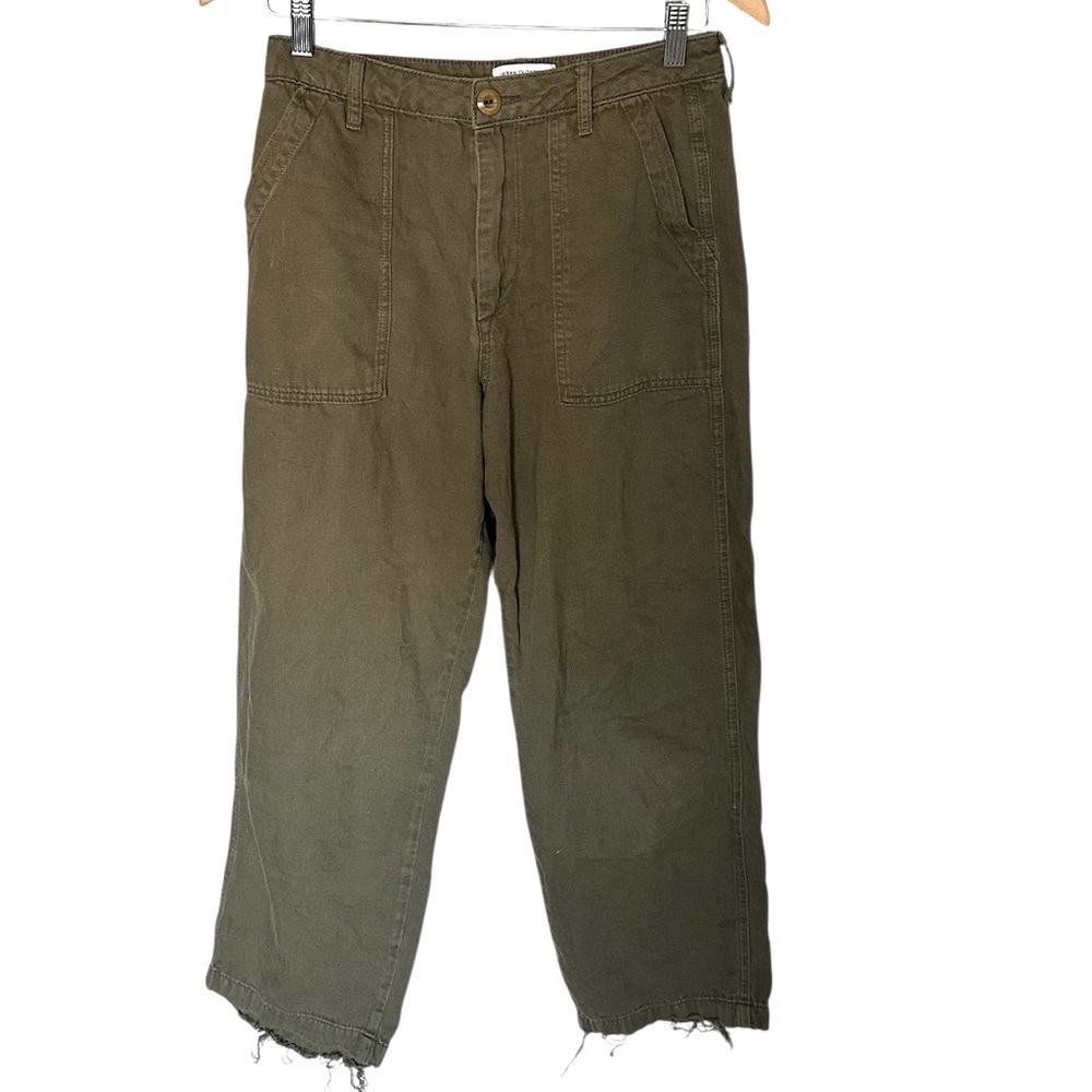Urban Outfitters Women’s Cotton Carpenter Cargo Pants | Olive Green | Size 6